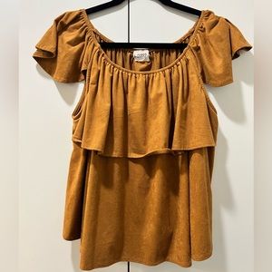 Classic Brown Suede Shirt from 6-Sharp